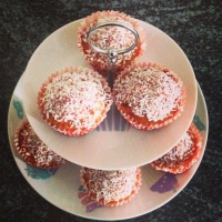 Cherry & Coconut Muffins